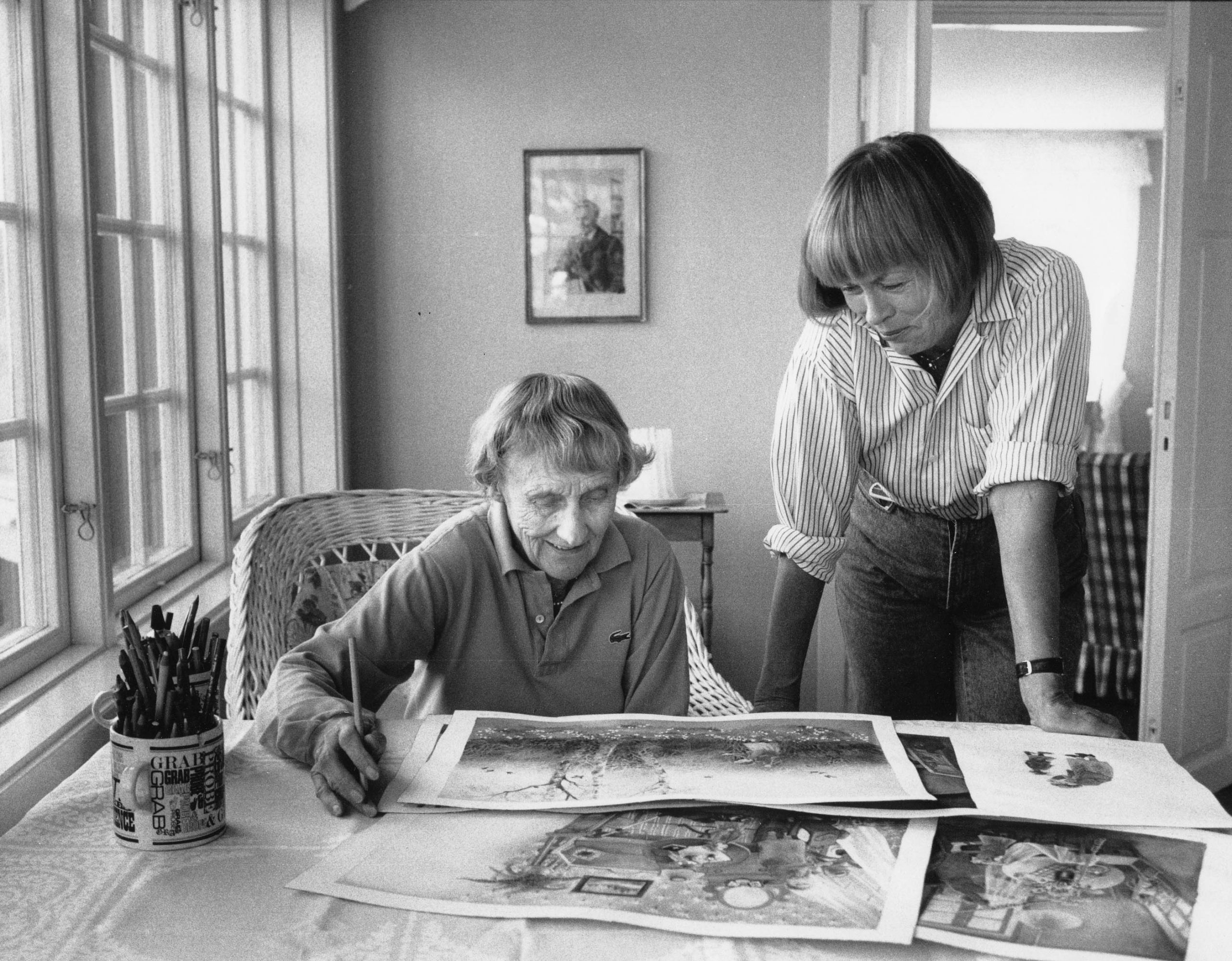 Ilon Wikland and Astrid Lindgren